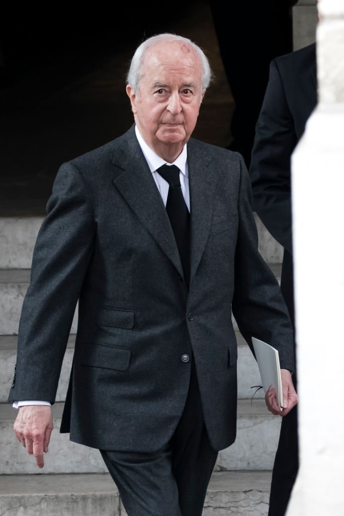 Edouard Balladur assiste aux funérailles de Liliane Bettencourt organisées à l'église Saint Pierre le 26 septembre 2017. | Photo : Getty Images Edouard Balladur assiste aux funérailles de Liliane Bettencourt organisées à l'église Saint Pierre le 26 septembre 2017. | Photo : Getty Images