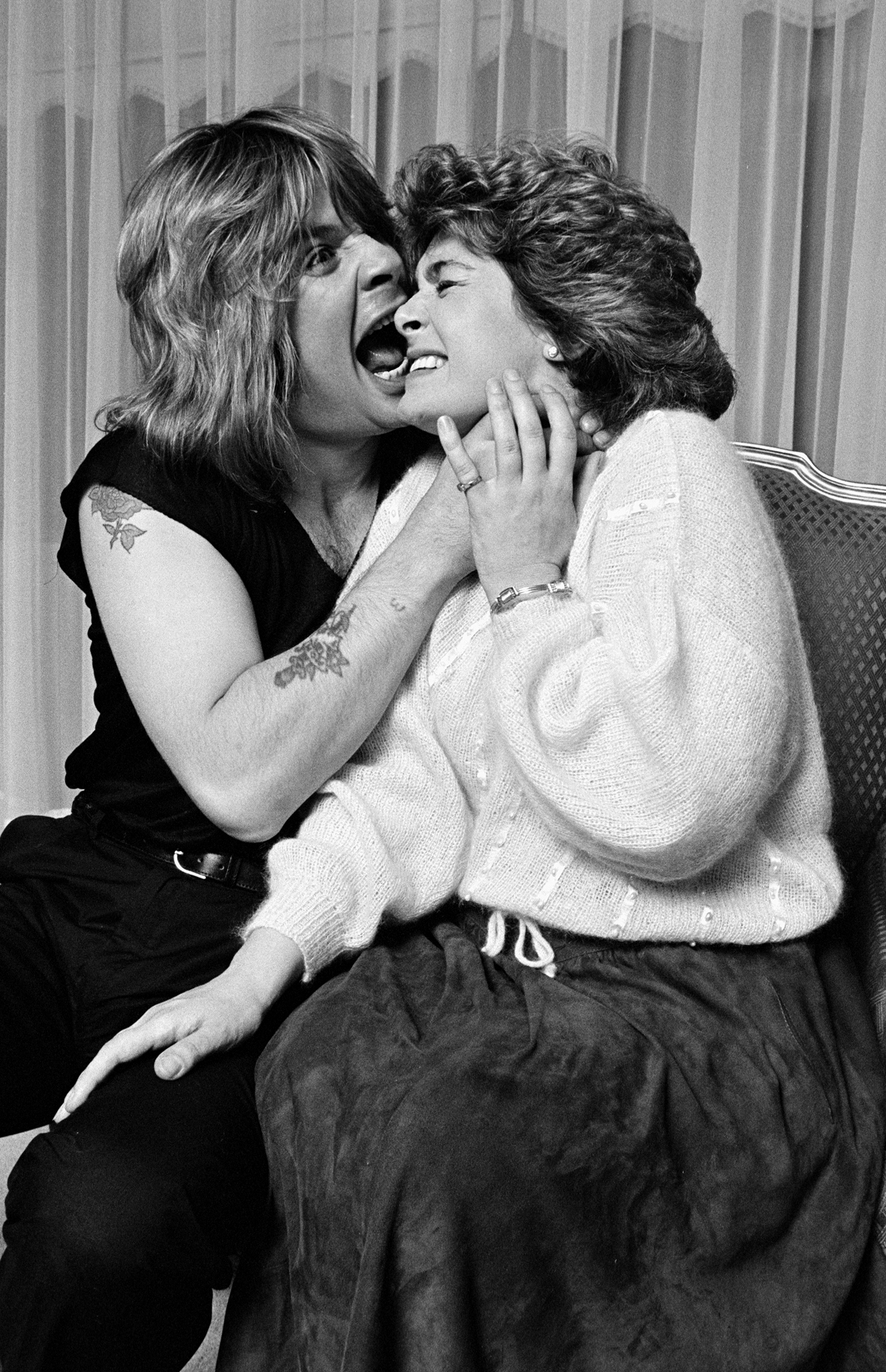 Ozzy and Sharon Osbourne circa 1985. | Source: Getty Images