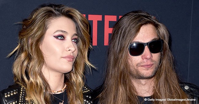 Paris Jackson Dons Studded Leather Jacket to Pose with Her Beau in a Rare Red Carpet Appearance