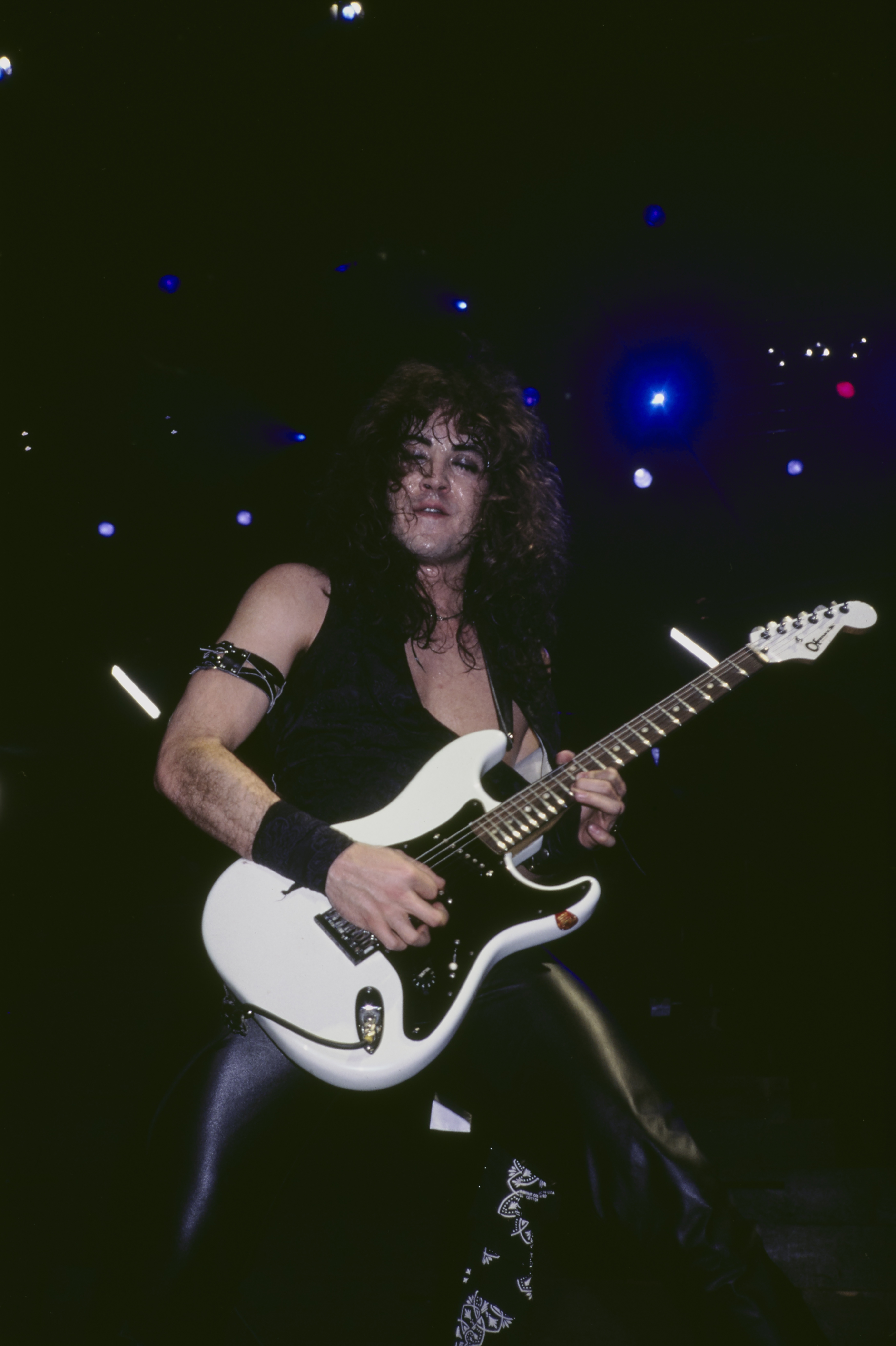 Jake E Lee performs live on stage at a concert in United States, circa 1985. | Source: Getty Images