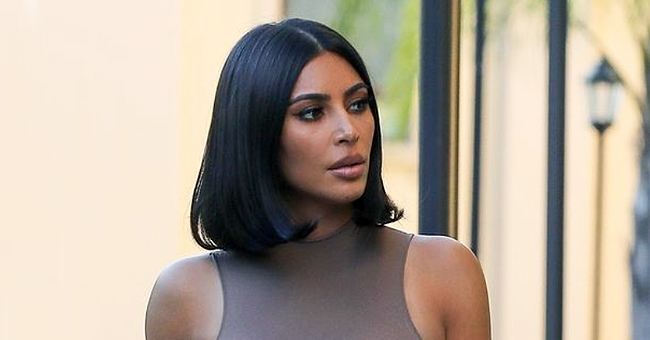 Kim Kardashian Spotted in Husband Kanye West's Label While out Running Errands in Calabasas 