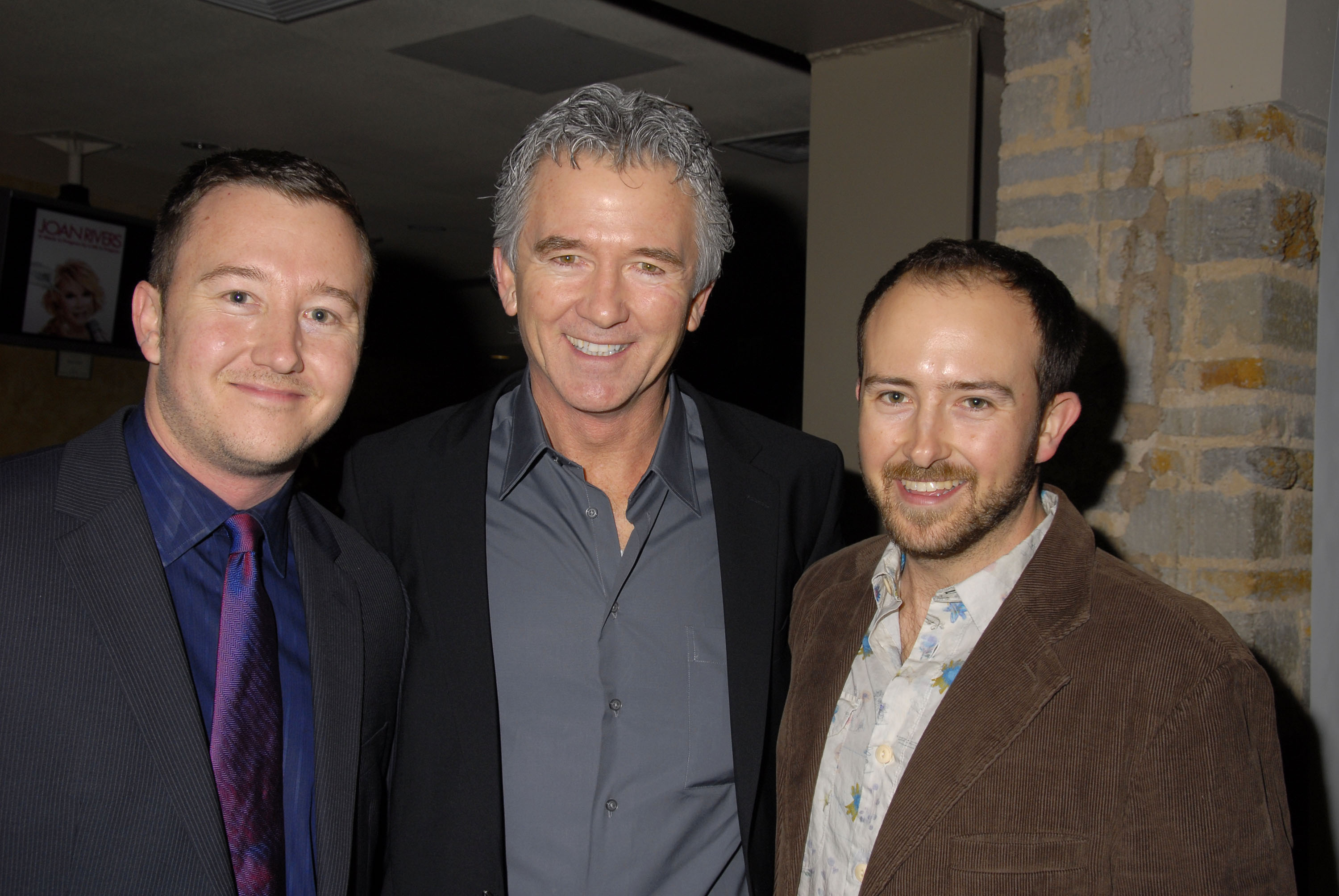 Padraic, Patrick, and Conor Duffy at the opening night of "Joan Rivers: A Work in Progress By A Life in Progress" in Los Angeles, 2008 | Source: Getty Images