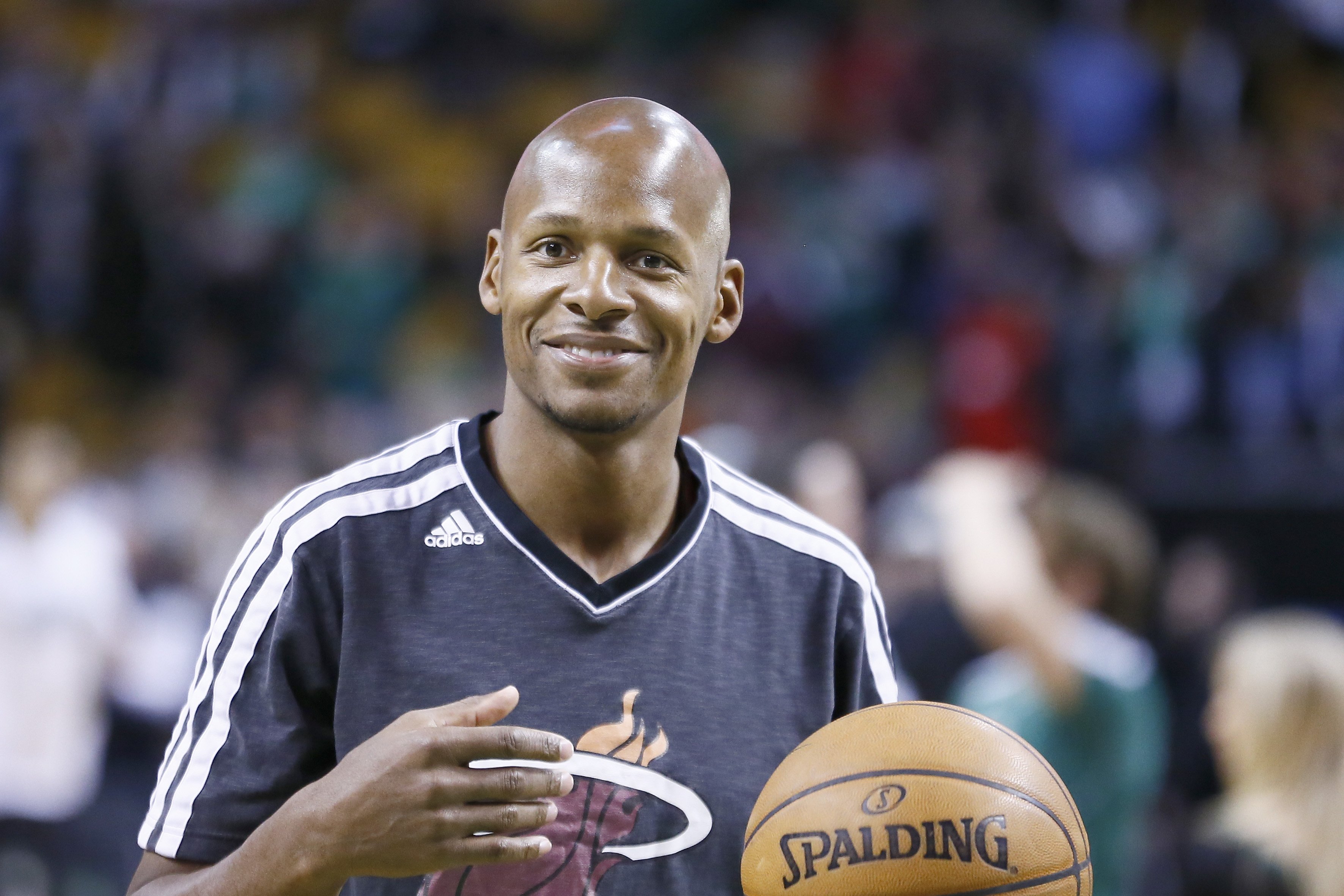 Ray Allen before the Miami Heat and Boston Celtics at TD Garden on March 18, 2013 in Boston, Massachusetts. | Source: Getty Images