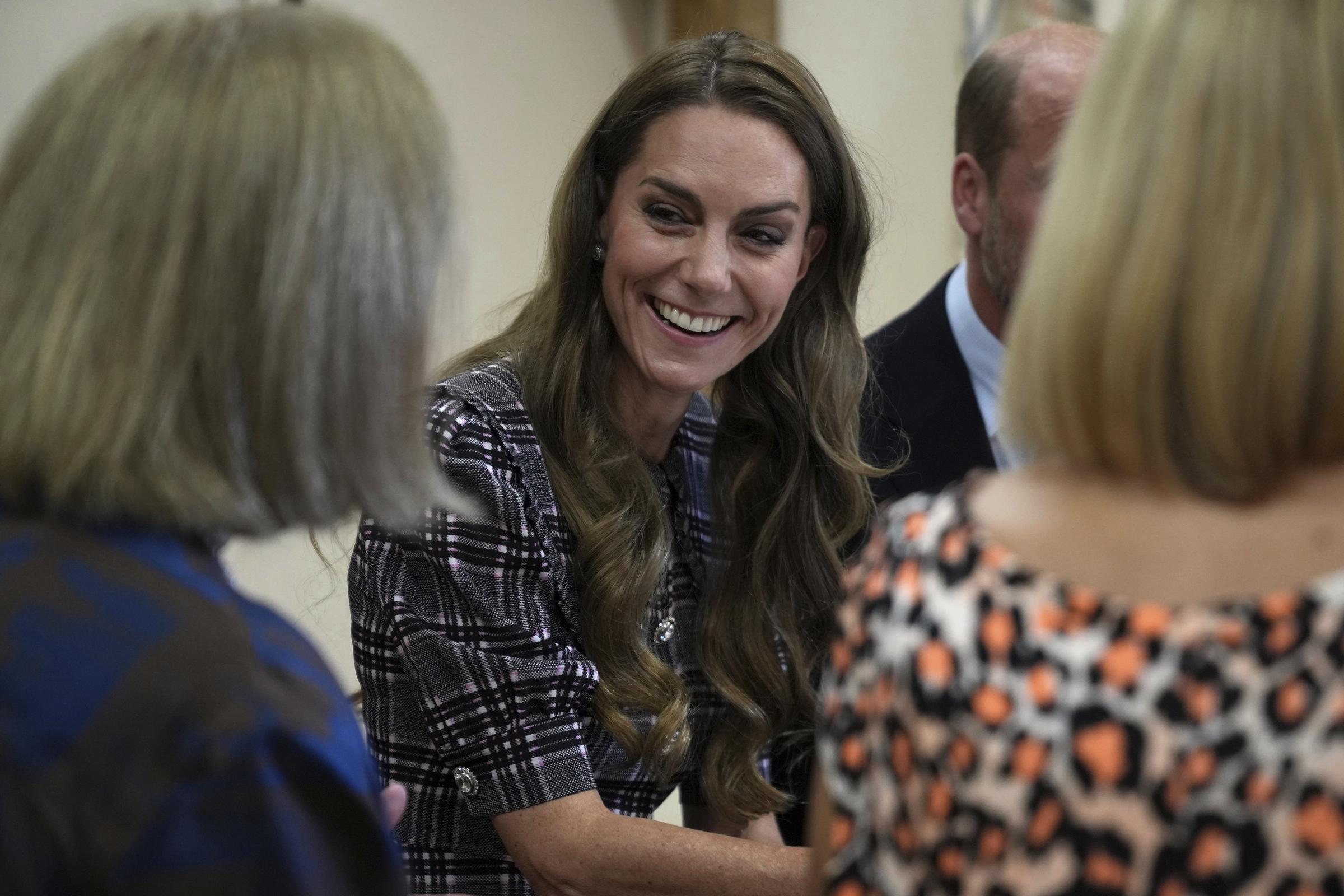 Princess Catherine engaging with people at the venue. | Source: Getty Images