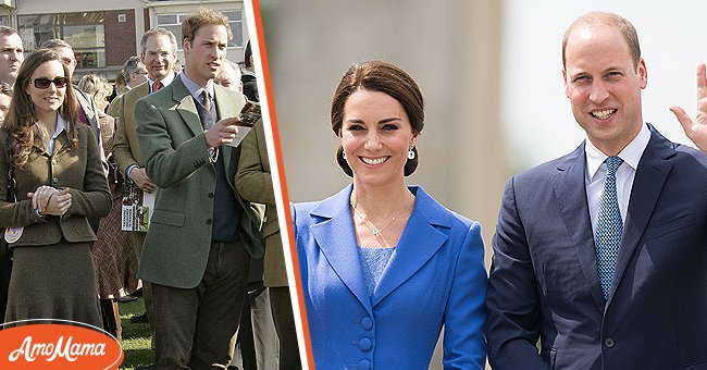 Kate Middleton and Prince William on March 13, 2007 [left]. Middleton and William on July 19, 2017 in Berlin, Germany [right] | Photo: Getty Images 