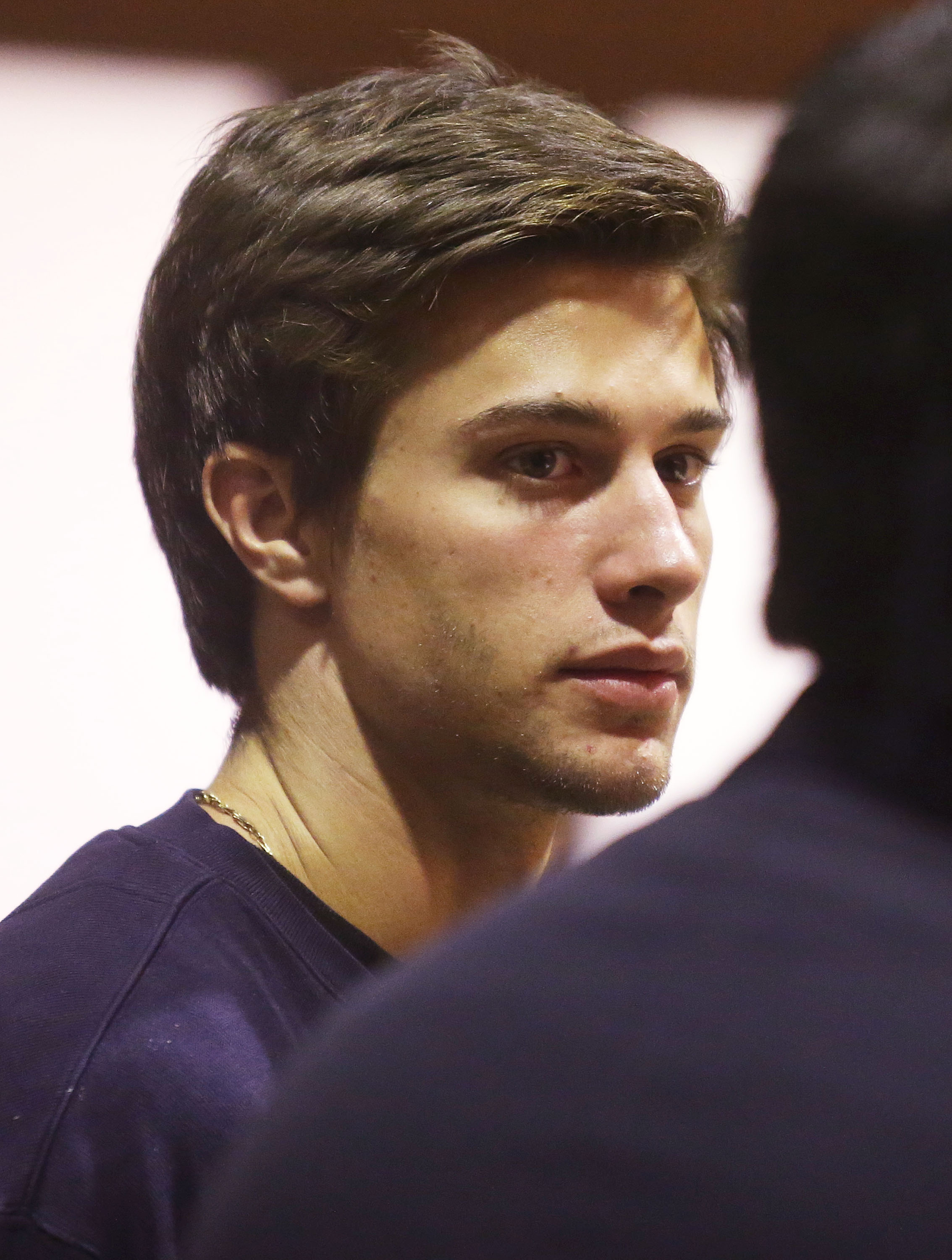 Dylan Patton is seen during his arraignment for felony possession of cocaine with intent to sell June 13, 2013. | Source: Getty Images