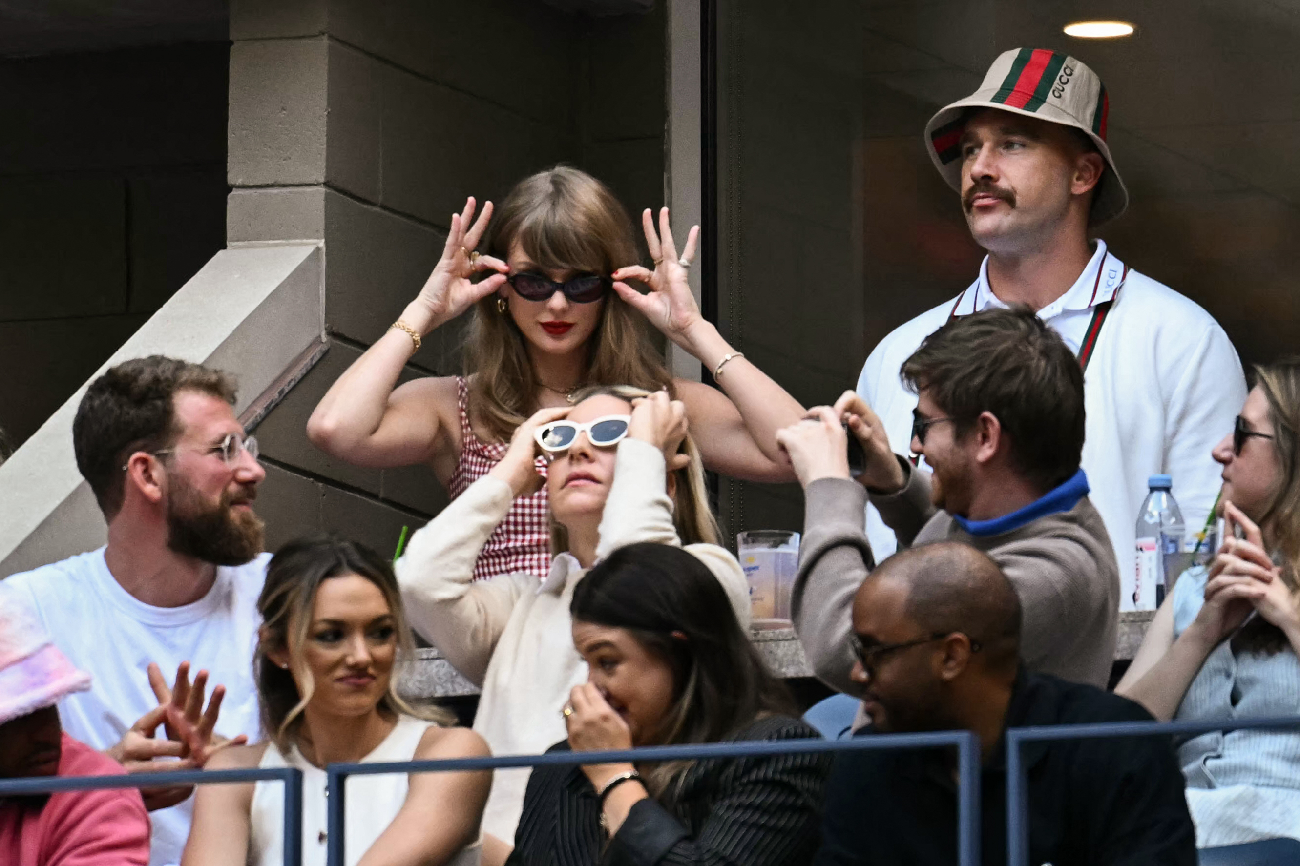 Taylor Swift and Travis Kelce at the 2024 US Open on September 8, 2024, in New York. | Source: Images