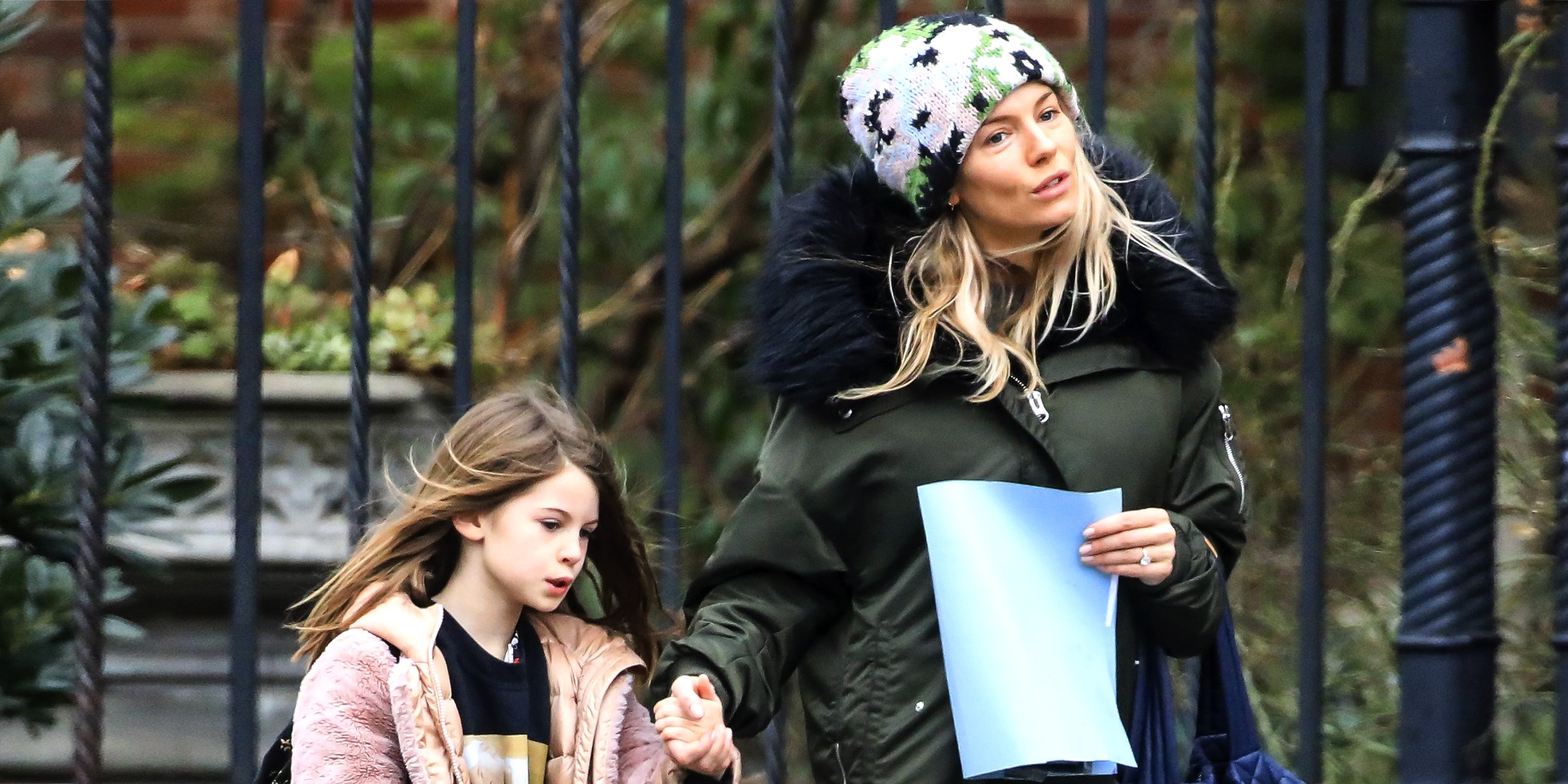 Sienna Miller with Daughter Marlowe Ottoline Layng Sturridge I Source: Getty Images