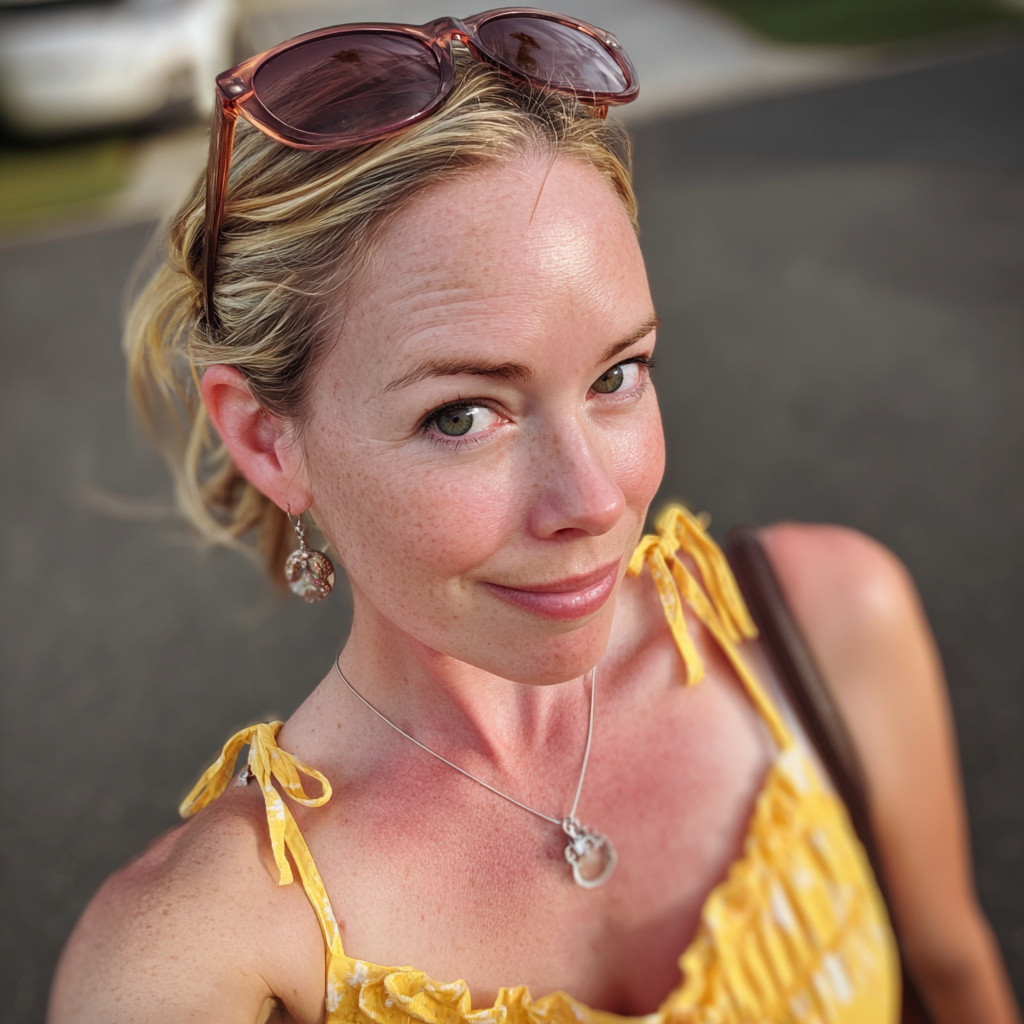A smug woman wearing a yellow sundress | Source: Midjourney