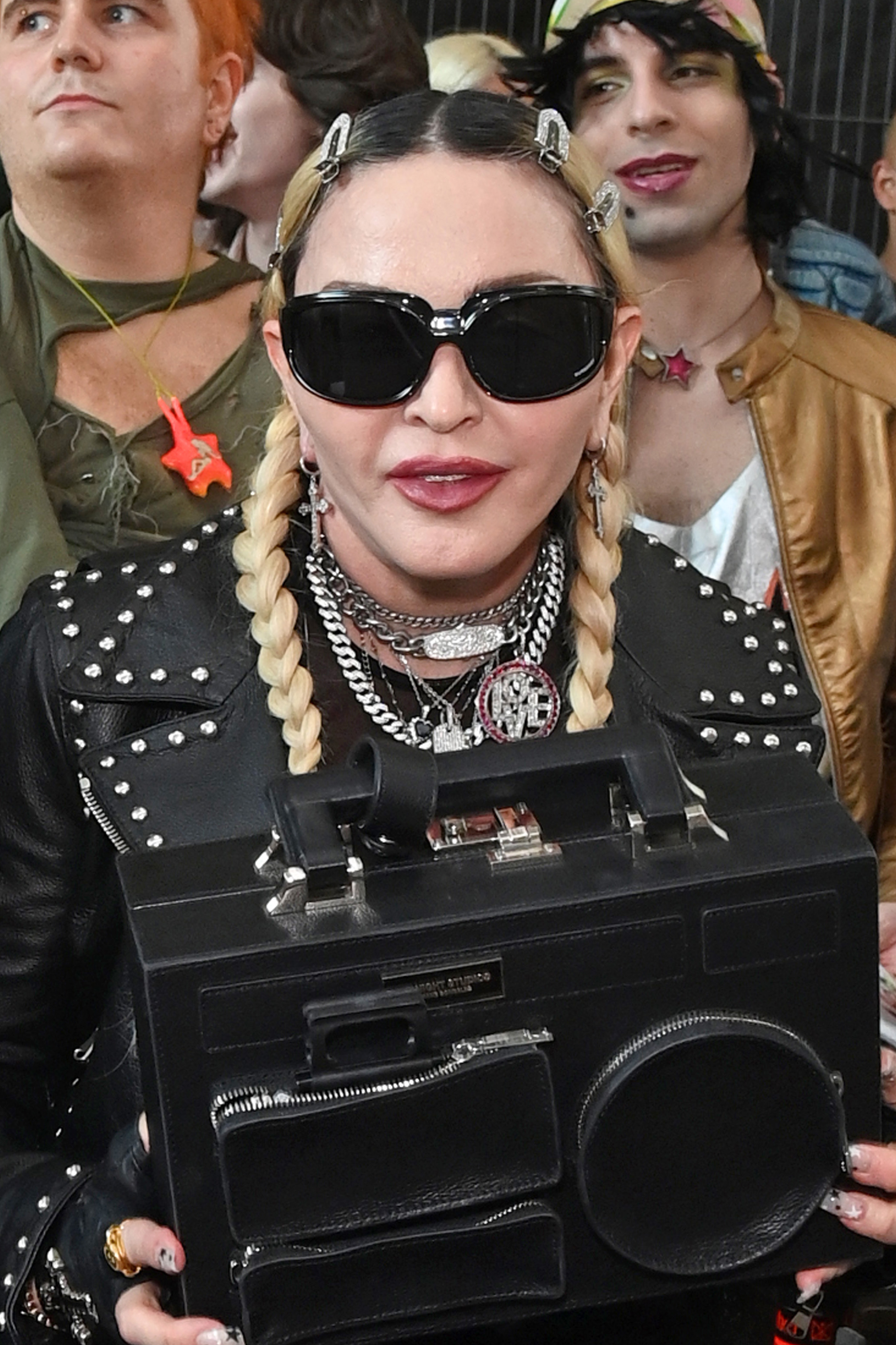 Madonna at the Central Saint Martins BA Fashion Graduate Show on May 24, 2022 in London.│Source: Getty Images