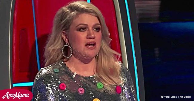Kelly Clarkson received an unpleasant gift for her birthday during filming of 'The Voice'
