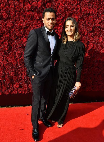 Michael Ealy and wife Khatira Rafiqzada at the grand opening of Tyler Perry Studios.| Photo: Getty Images