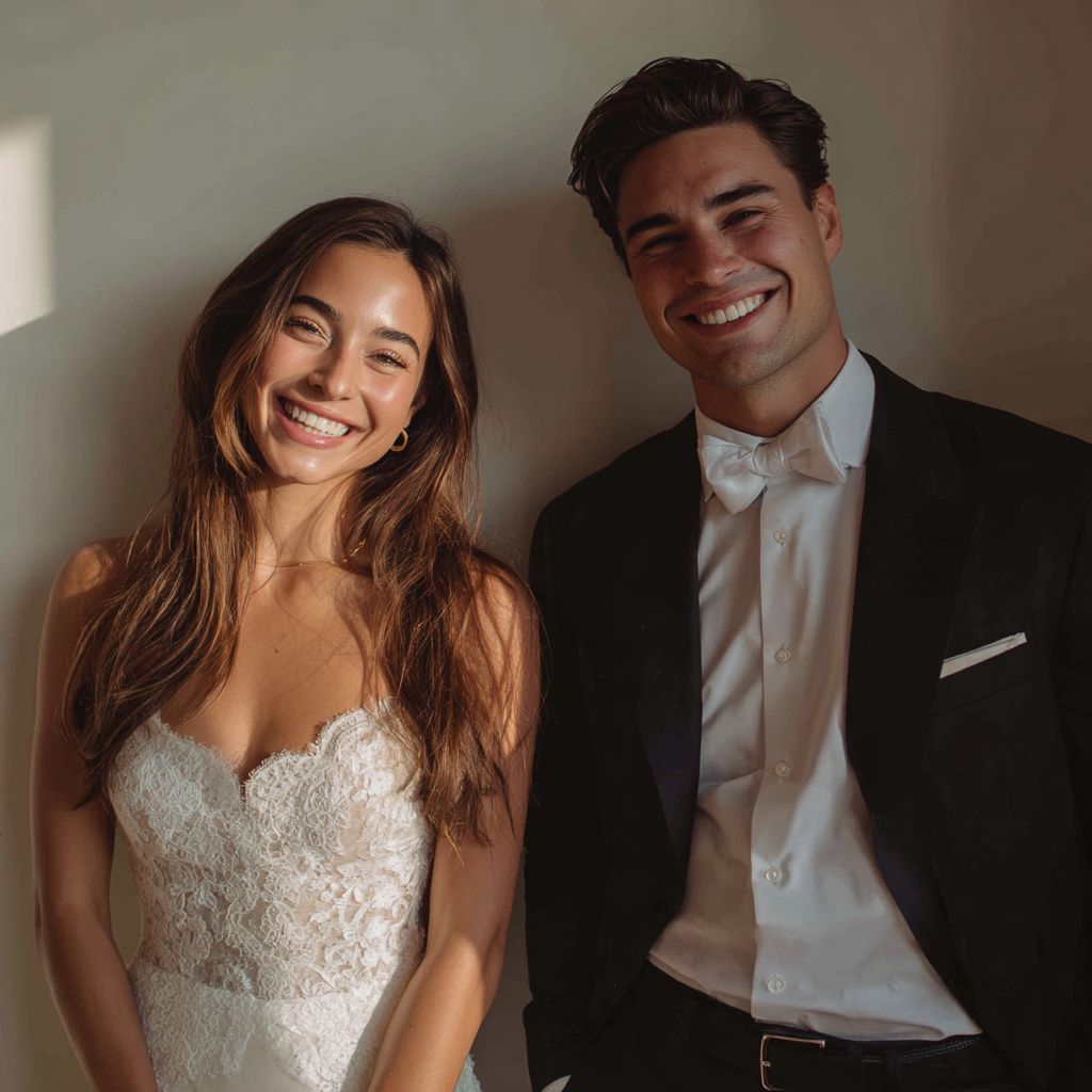 A smiling young couple | Source: Midjourney