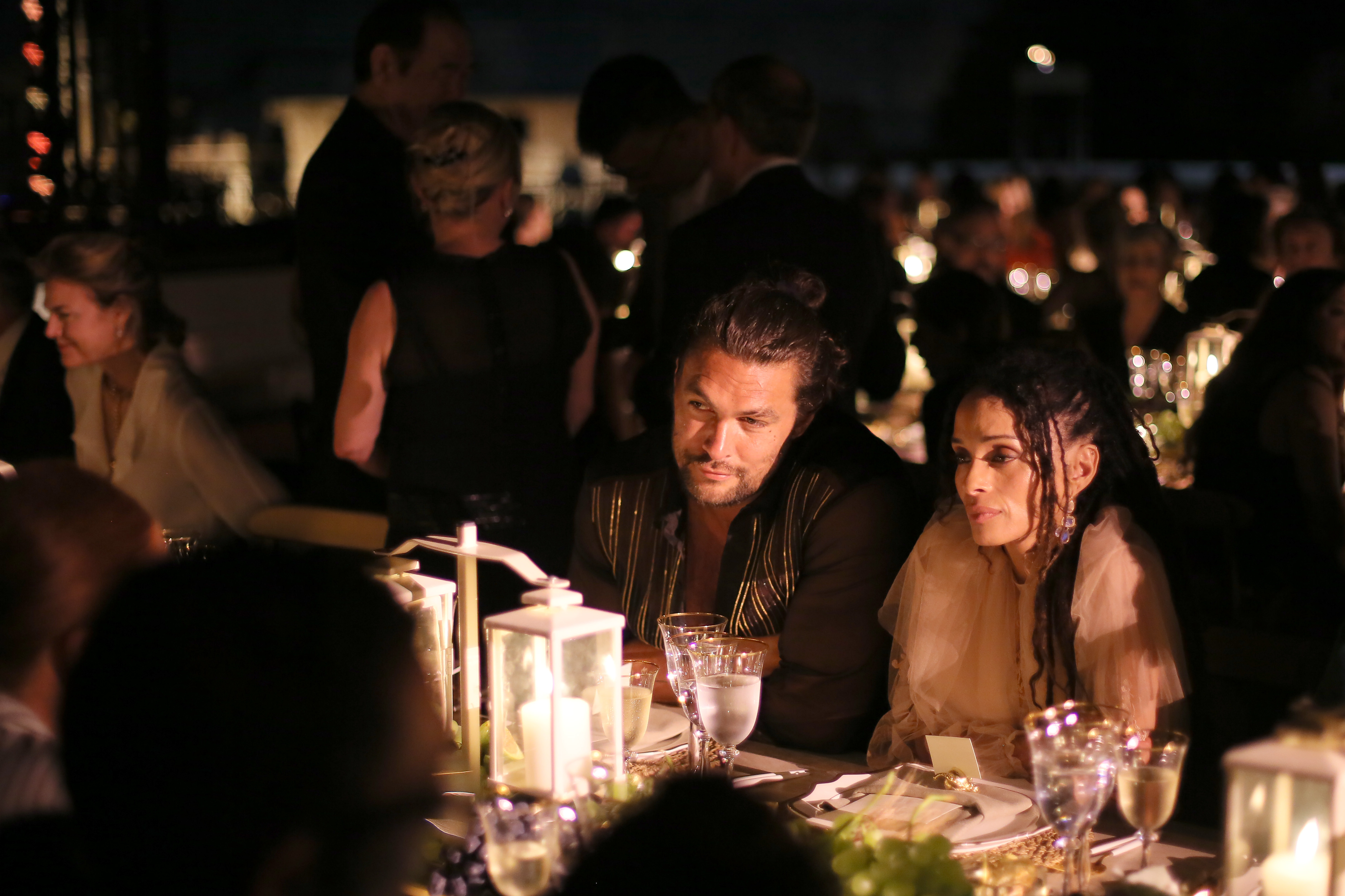 Jason Momoa and Lisa Bonet attend the Fendi Couture Fall Winter 2019/2020 dinner on July 4, 2019, in Rome, Italy. | Source: Getty Images