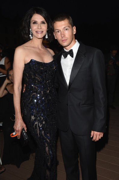 Alessandra Martines et Cyril Descours, le 31 août 2014 à Venise, en Italie. | Photo : Getty Images