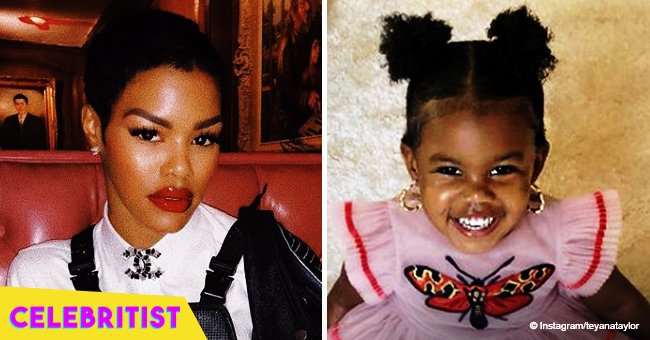 Teyana Taylor's baby daughter Junie steals the show in lacy Gucci dress & sandals in recent pic