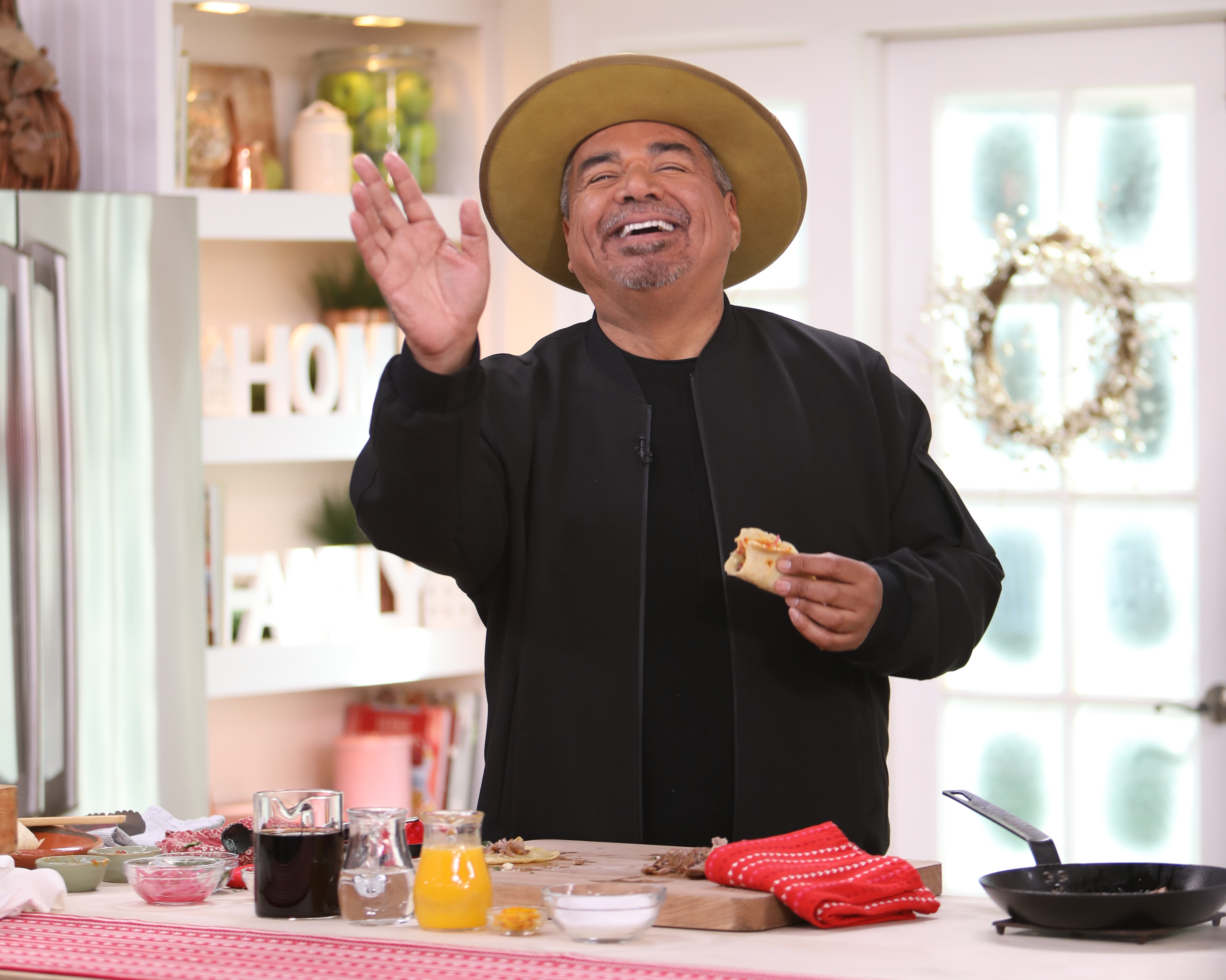 Comedian / actor George Lopez visits Hallmark Channel's "Home & Family" at Universal Studios Hollywood on February 3, 2020 in Universal City, California. | Source: Getty Images