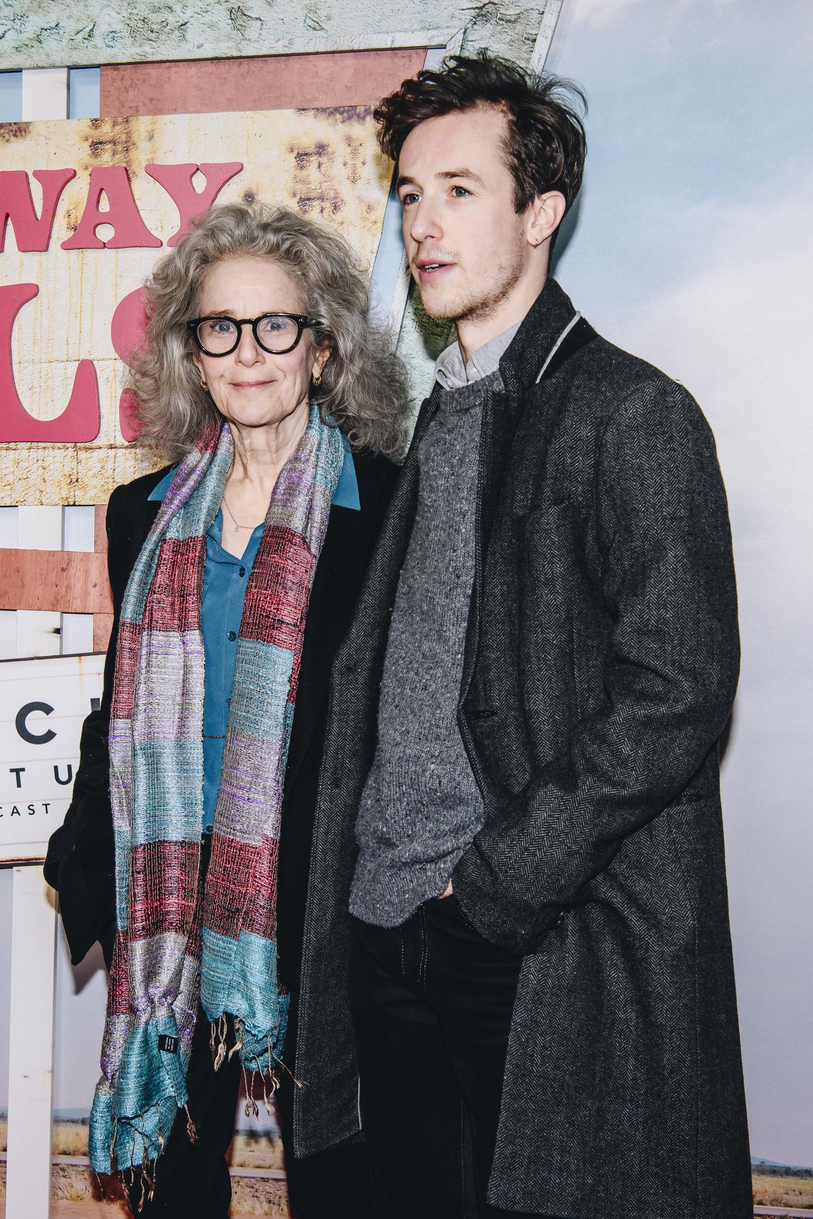 The actress and her son at the "Drive-Away Dolls" premiere on February 20, 2024. | Source: Getty Images