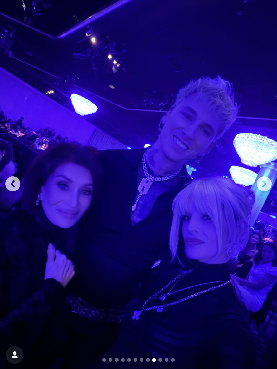 Sharon, Machine Gun Kelly, and Kelly Osbourne are seen in a picture dated February 1, 2026 | Source: Instagram/kellyosbourne