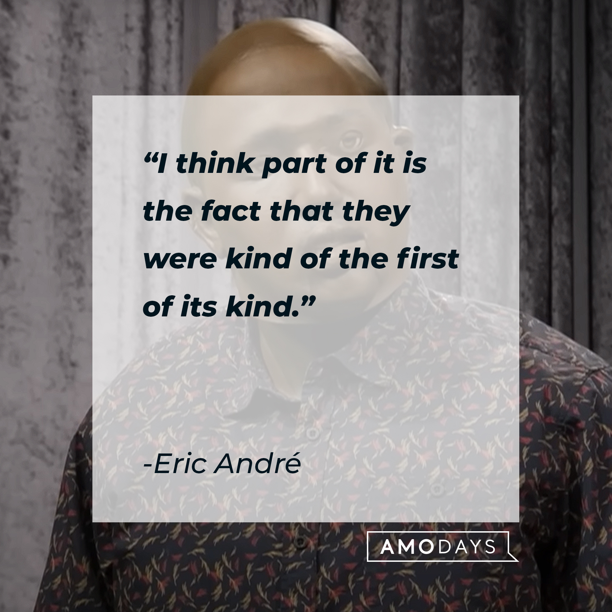 Eric André's quote: "I think part of it is the fact that they were kind of the first of its kind." | Source: Youtube.com/adultswim