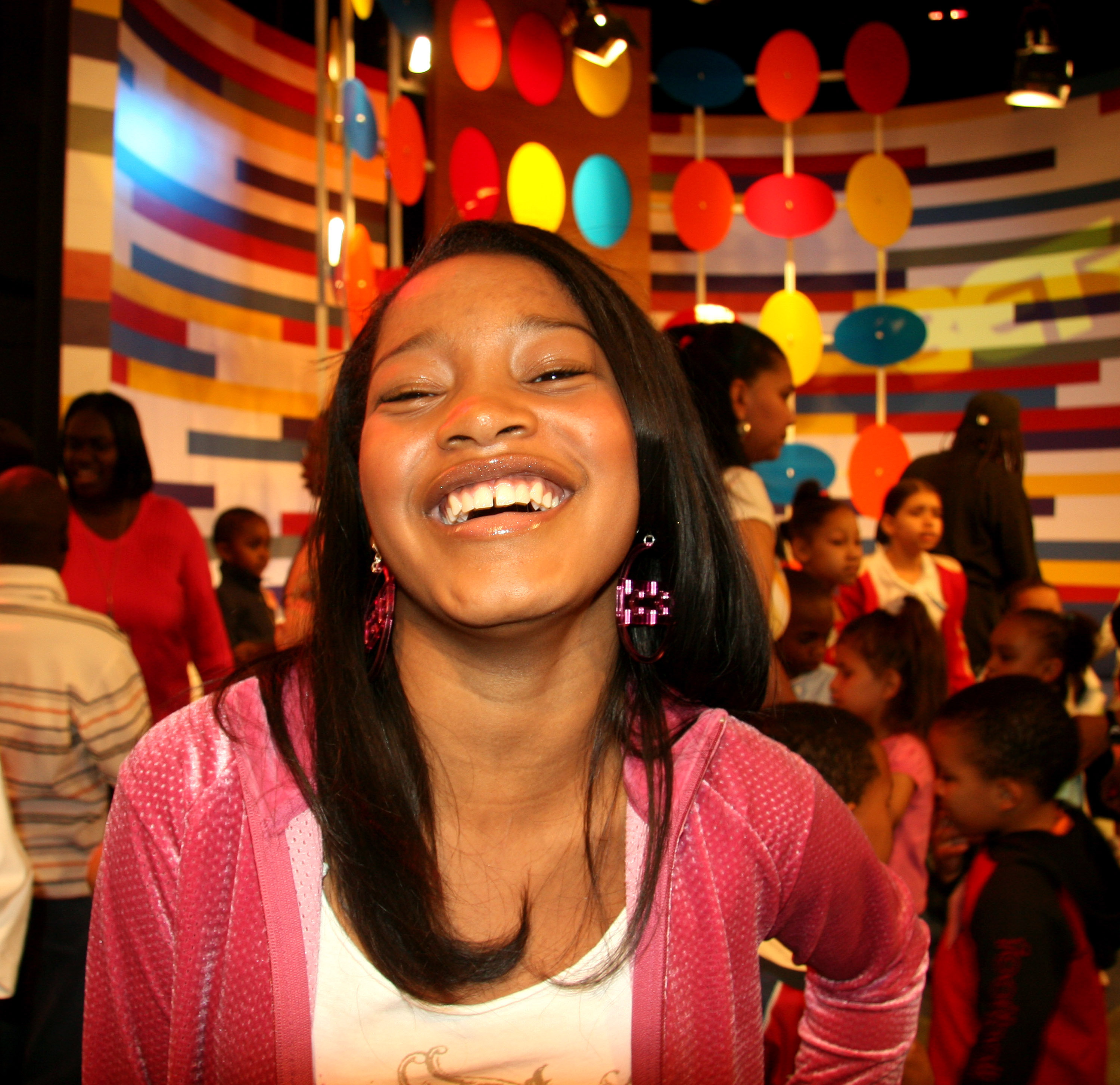 Keke Palmer during Laurence Fishburne, Angella Bassett, and Keke Palmer visit at BET Studio's in New York, on April 27, 2006 | Source: Getty Images