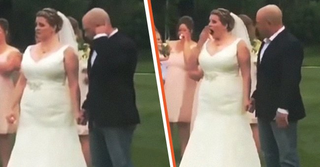 Becky Turney war absolut schockiert, als sie an ihrem Hochzeitstag den Herzempfänger ihres verstorbenen Sohnes sah. | Quelle: YouTube.com/NBC News
