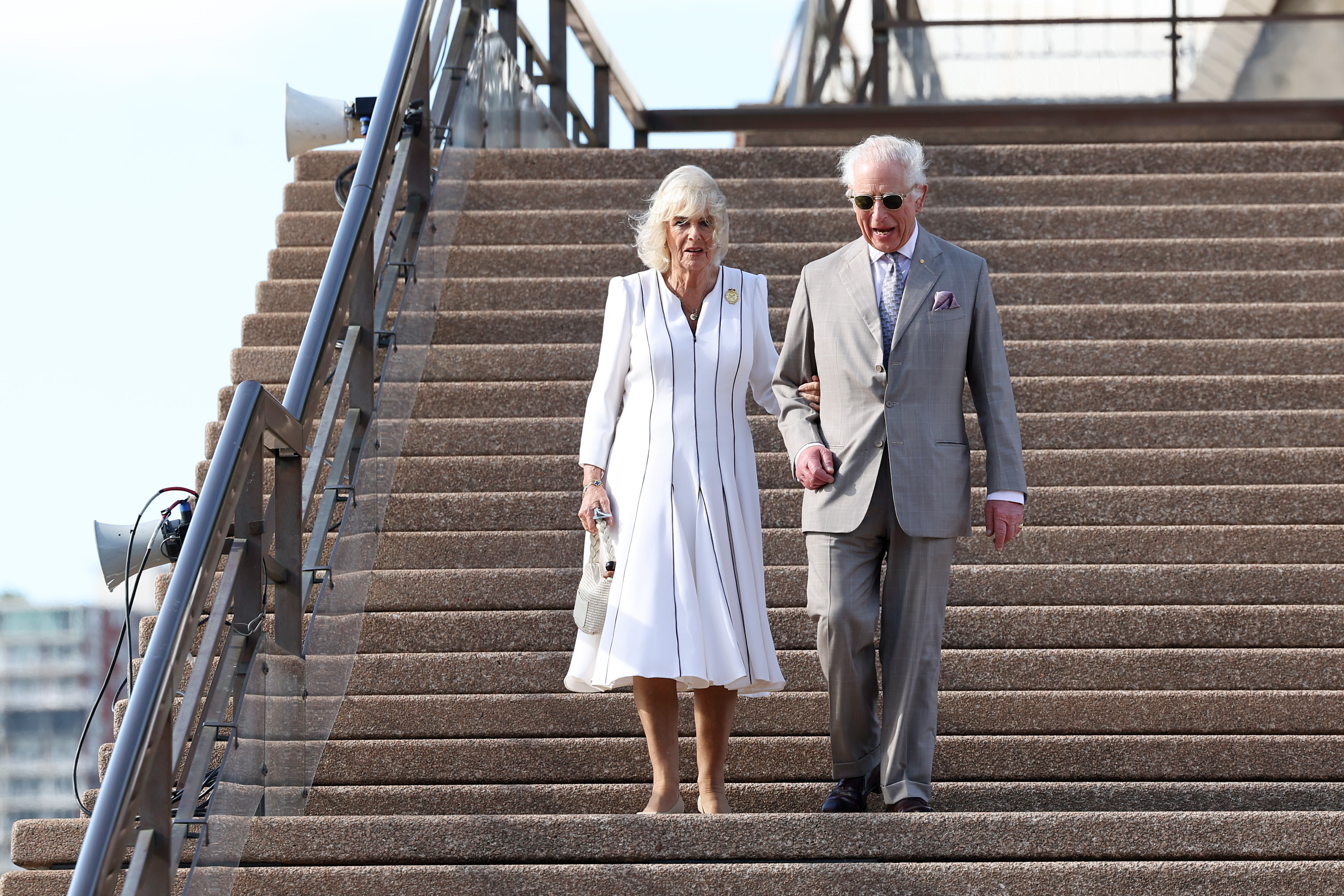 King Charles III and Queen Camilla at Sydney Opera House on October 22, 2024, in Sydney, Australia. | Source: Getty Images