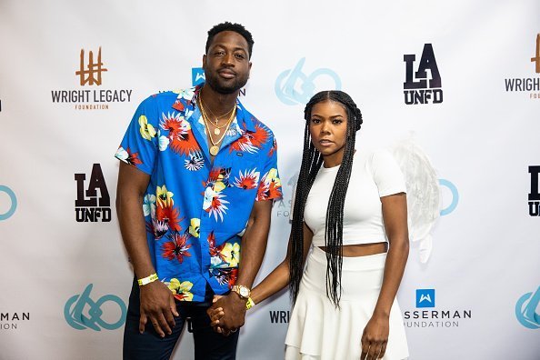 Dwyane Wade and Gabrielle Union at the Wright Legacy Foundation skate night on August 03, 2019 | Photo: Getty Images