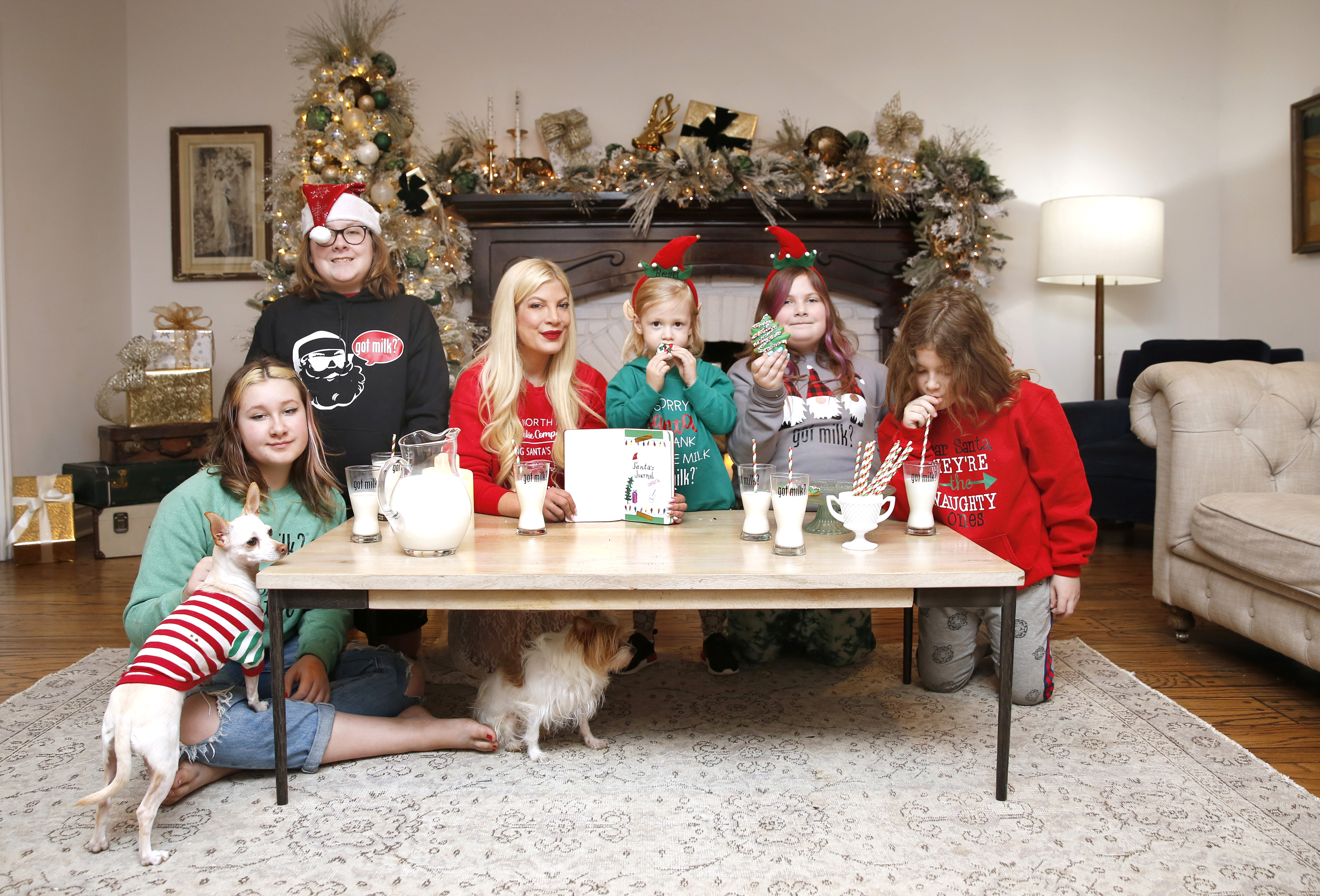 Tori Spelling and family. | Source: Getty Images