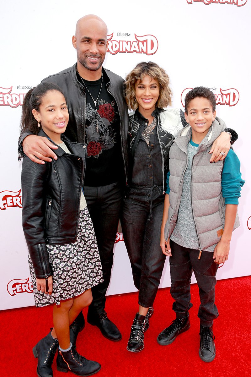 Sophie Tei Naaki Lee Kodjoe, Boris Kodjoe, Nicole Ari Parker, and Nicolas Neruda Kodjoe attend the screening of "Ferdinand" on December 10, 2017 in Los Angeles, California. I Image: Getty Images.