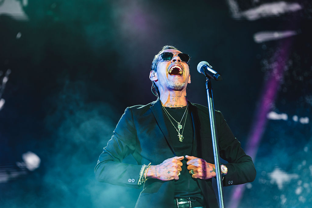 Marc Anthony performs on stage during a concert at Muelle de Batería on July 13, 2025 in A Coruña, Spain | Source: Getty Images