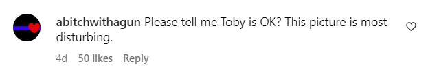 A comment on Toby Keith's recent post | Source: Instagram.com/Toby Keith