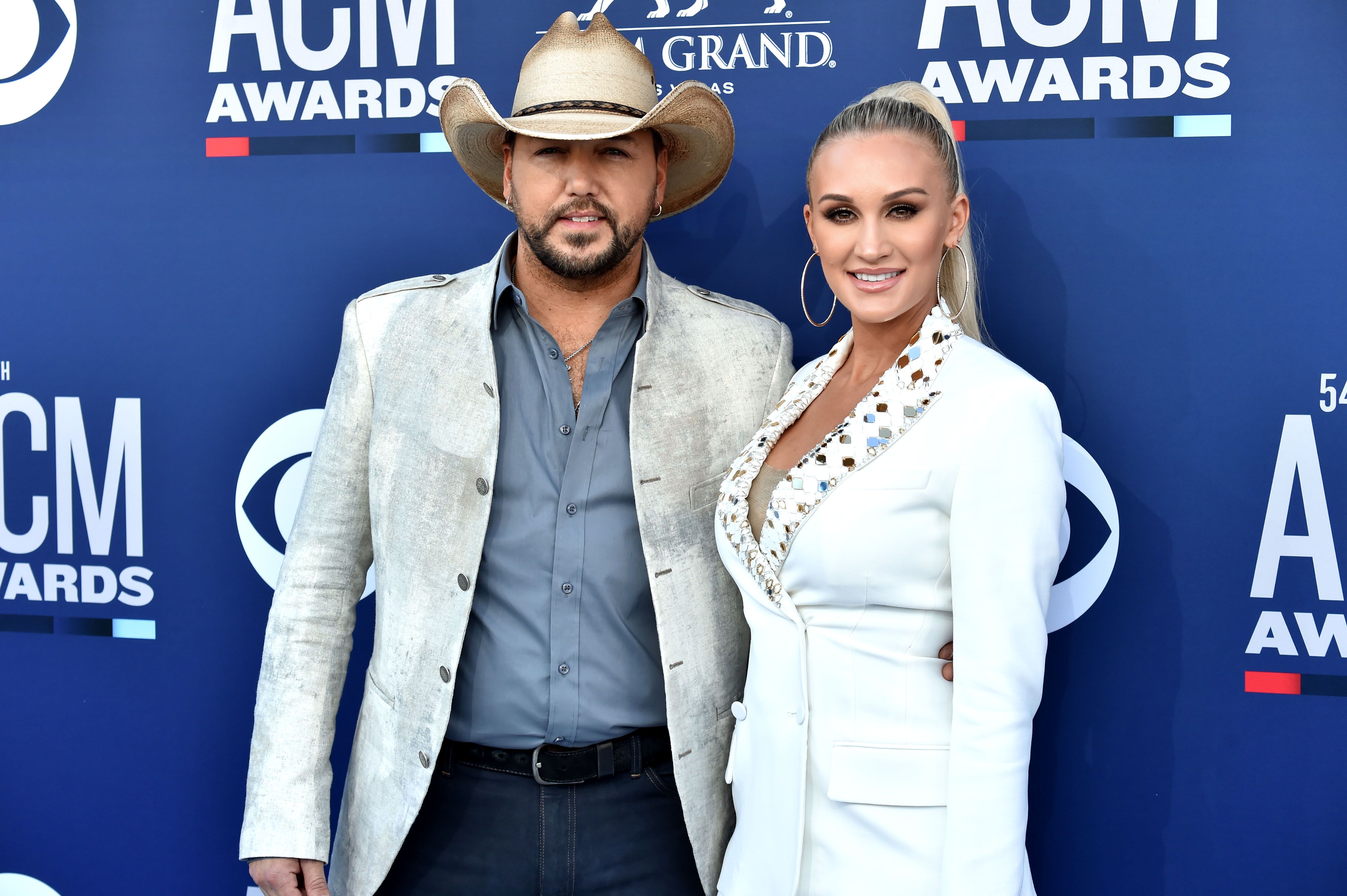 Jason Aldean and Brittany Aldean at the 54th Academy Of Country Music Awards at MGM Grand Hotel & Casino on April 07, 2019 in Las Vegas, Nevada  | Photo: Getty Images 