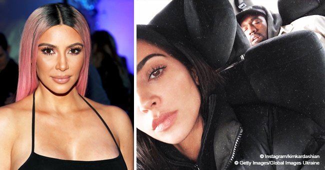 Kim Kardashian makes headlines after sharing candid photo of Kanye West sleeping