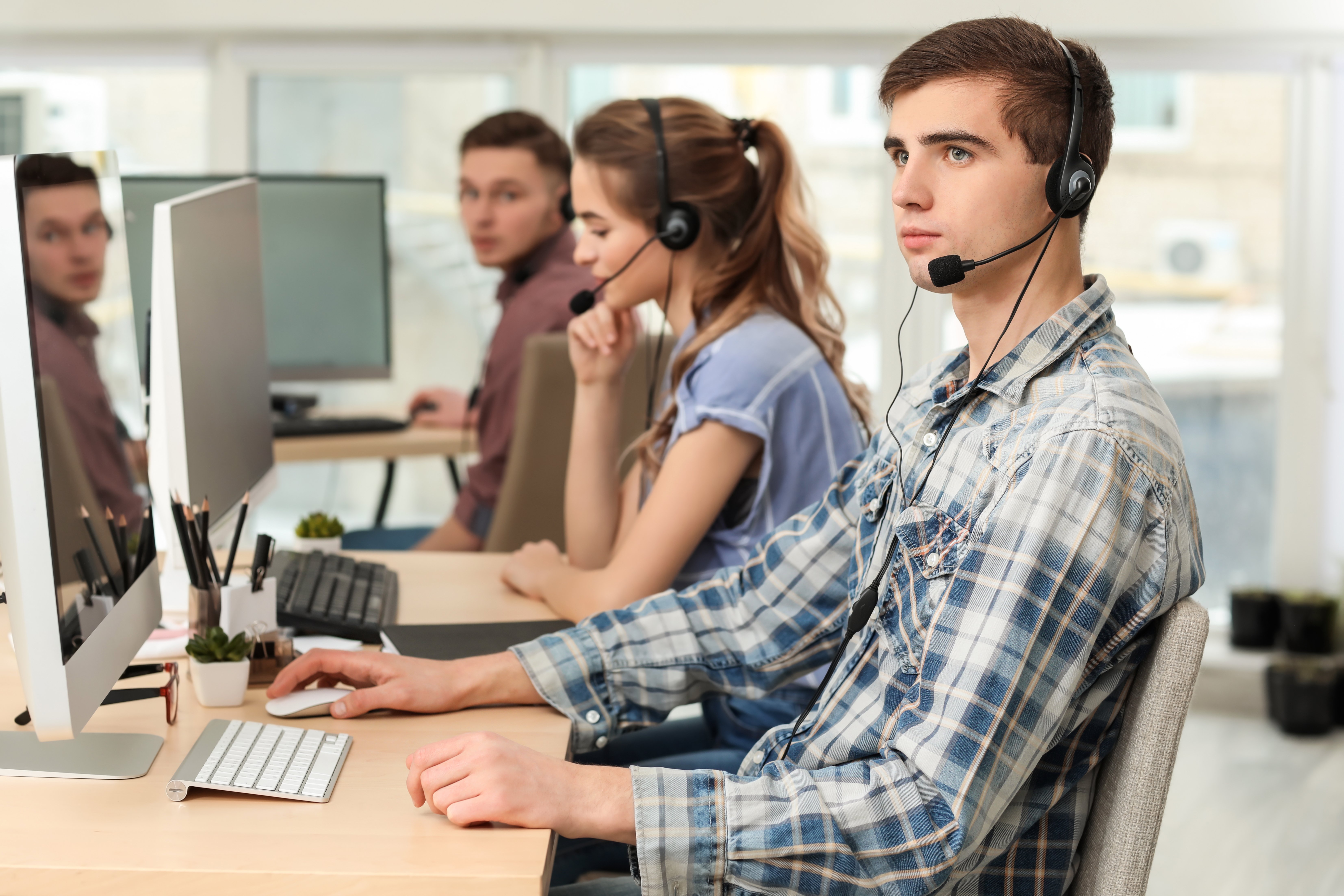 Call centre employings. Photo: Shutterstock