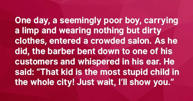 Hairdresser mocks young child in a salon but gets an intelligent response from the smart boy