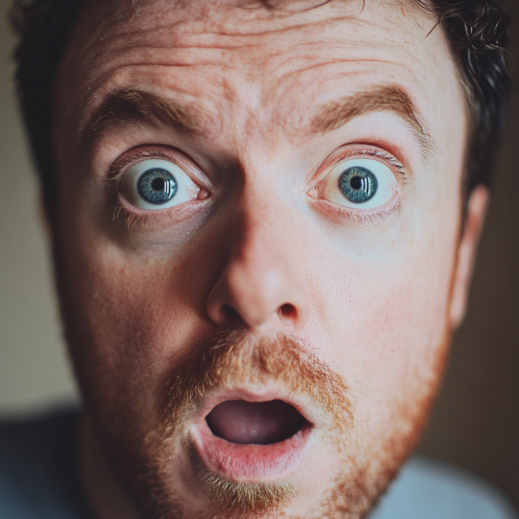 A shocked man | Source: Midjourney