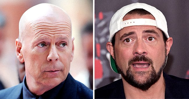 Bruce Willis on the left and Kevin Smith on the right | Photo: Getty Images