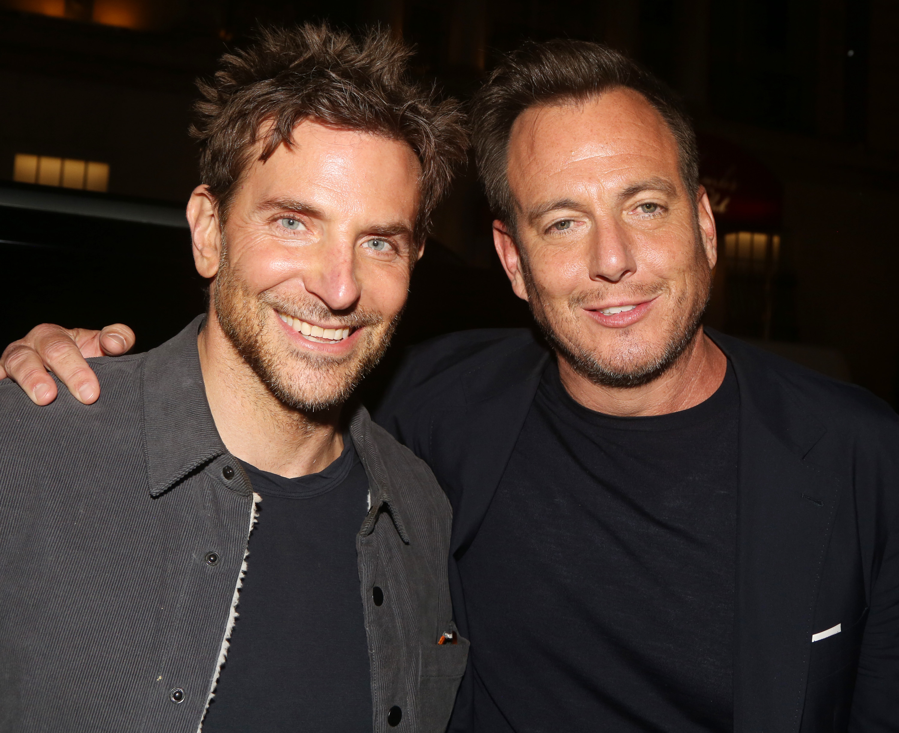 Bradley Cooper and Will Arnett at the opening night after party for "Goodnight, Oscar" on Broadway at Bryant Park Grill on April 24, 2023 in New York City. | Source: Getty Images