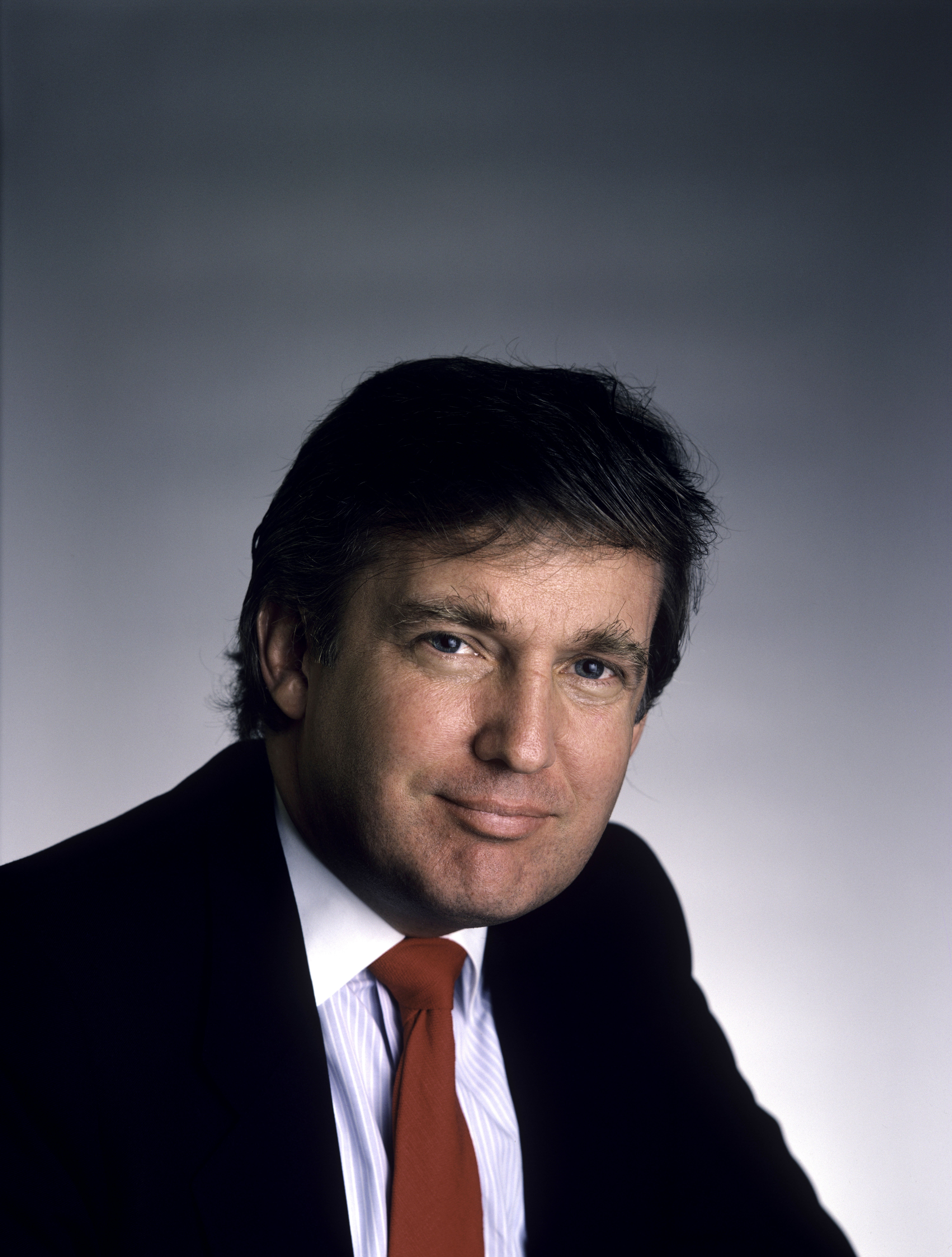 President Donald Trump in his younger days with brown hair | Photo: Getty Images