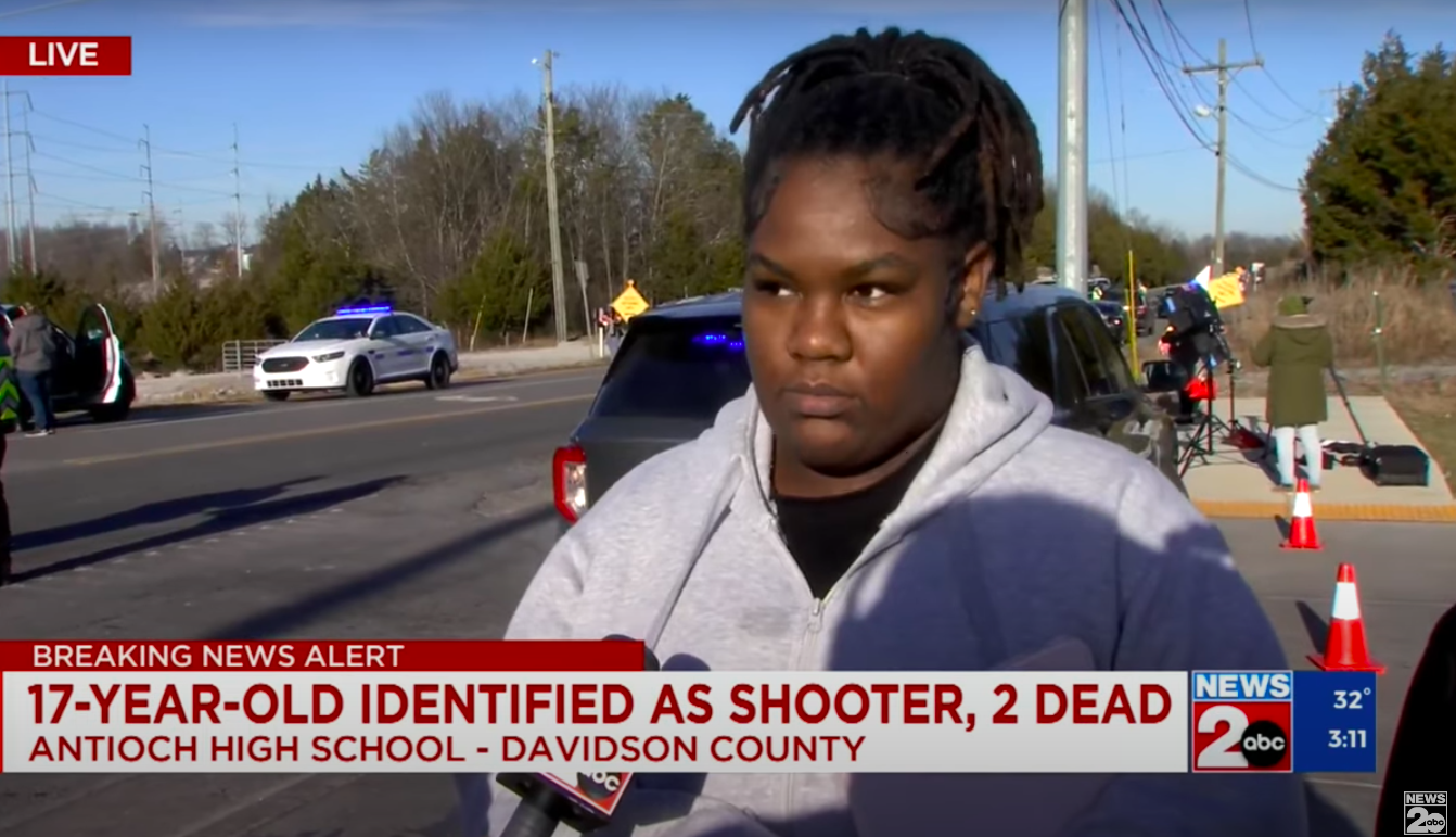 The female student from Antioch High School. | Source: YouTube/WKRN News 2