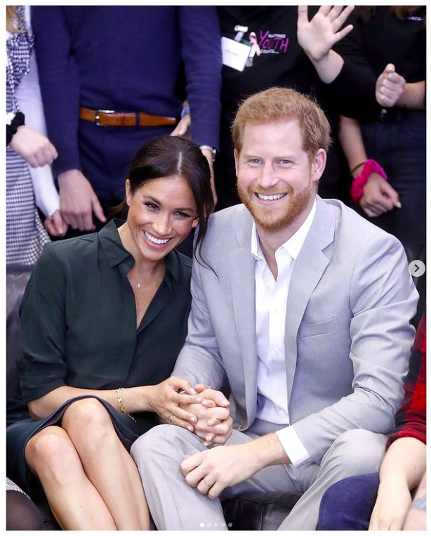 Meghan Markle and Prince Harry at an event posted on September 6, 2019 | Source: Instagram/sussexroyal