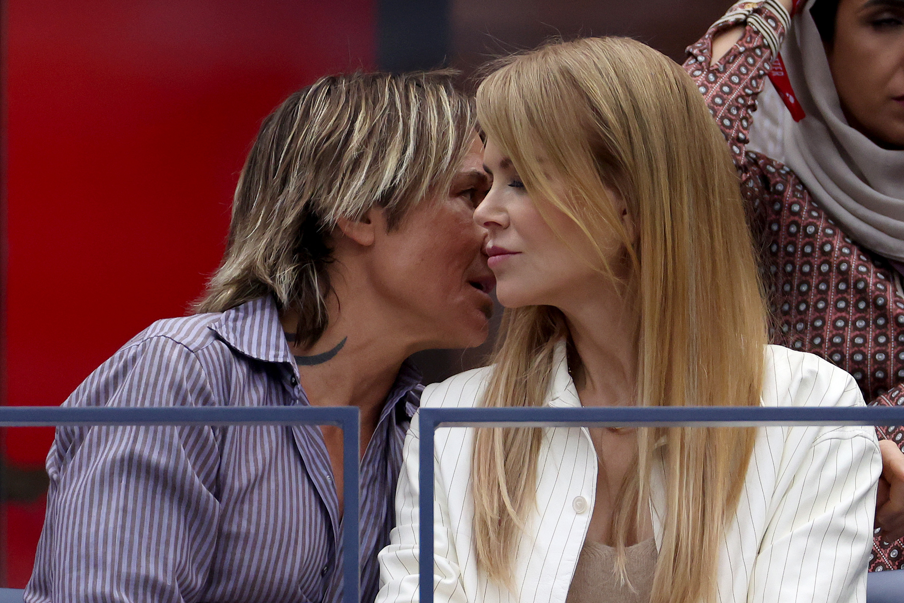 Keith Urban and Nicole Kidman look on during the Men's Singles Final match between Novak Djokovic and Daniil Medvedev at the 2023 US Open at the USTA Billie Jean King National Tennis Center, on September 10, 2023, in Queens, New York City.| Source: Getty Images