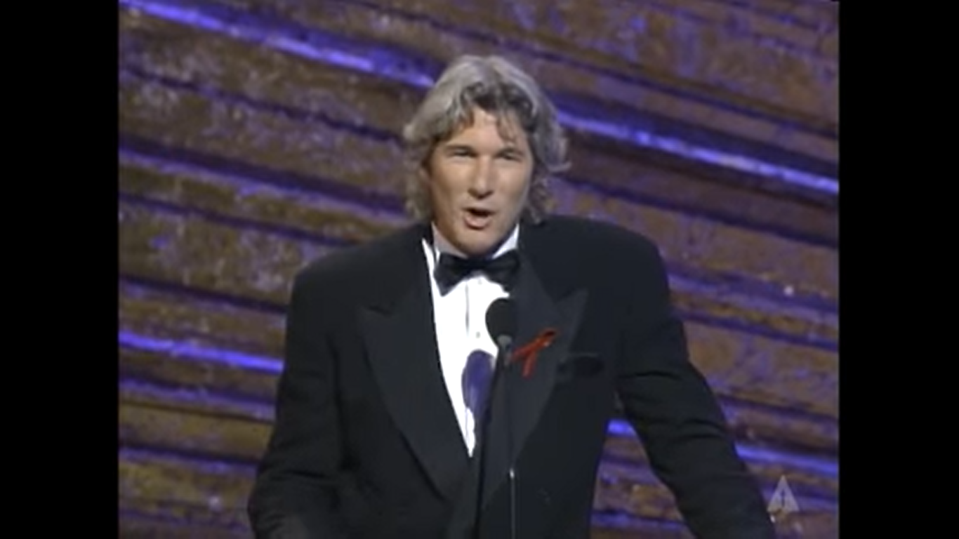 Richard Gere during 65th Annual Academy Awards at Shrine Auditorium on March 29, 1993 in Los Angeles, California. | Source: YouTube/TheAcademy