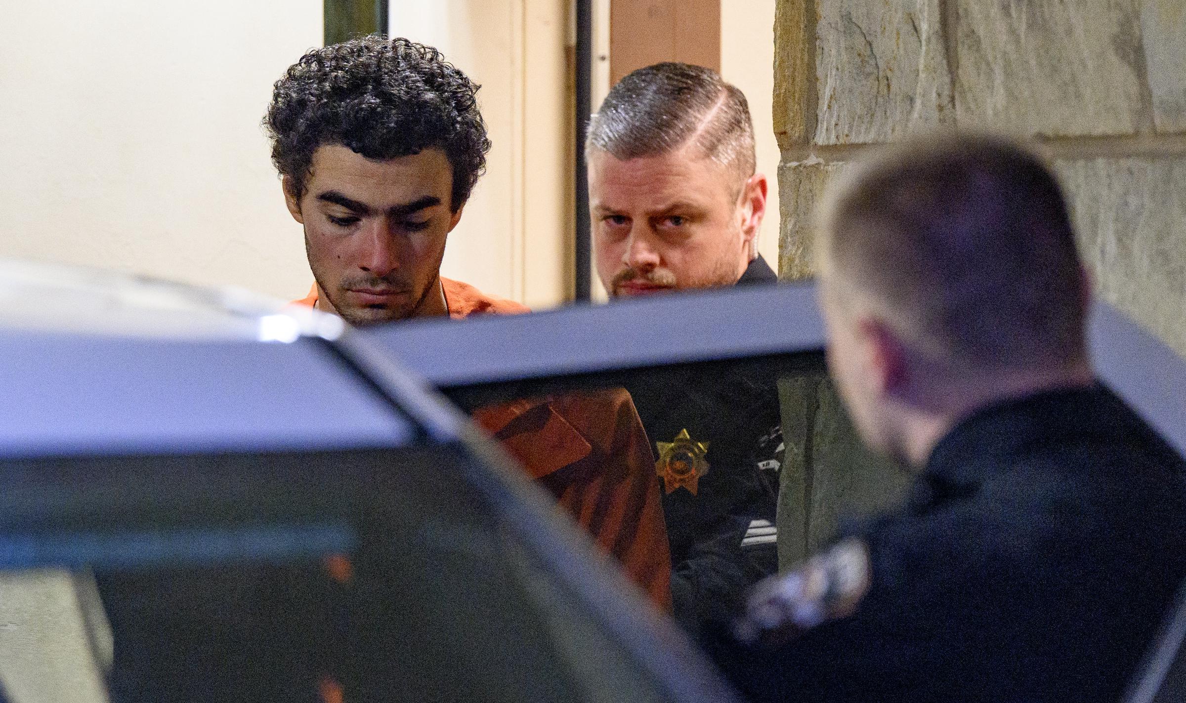 Suspected shooter Luigi Mangione on December 10, 2024 in Hollidaysburg, Pennsylvania | Source: Getty Images