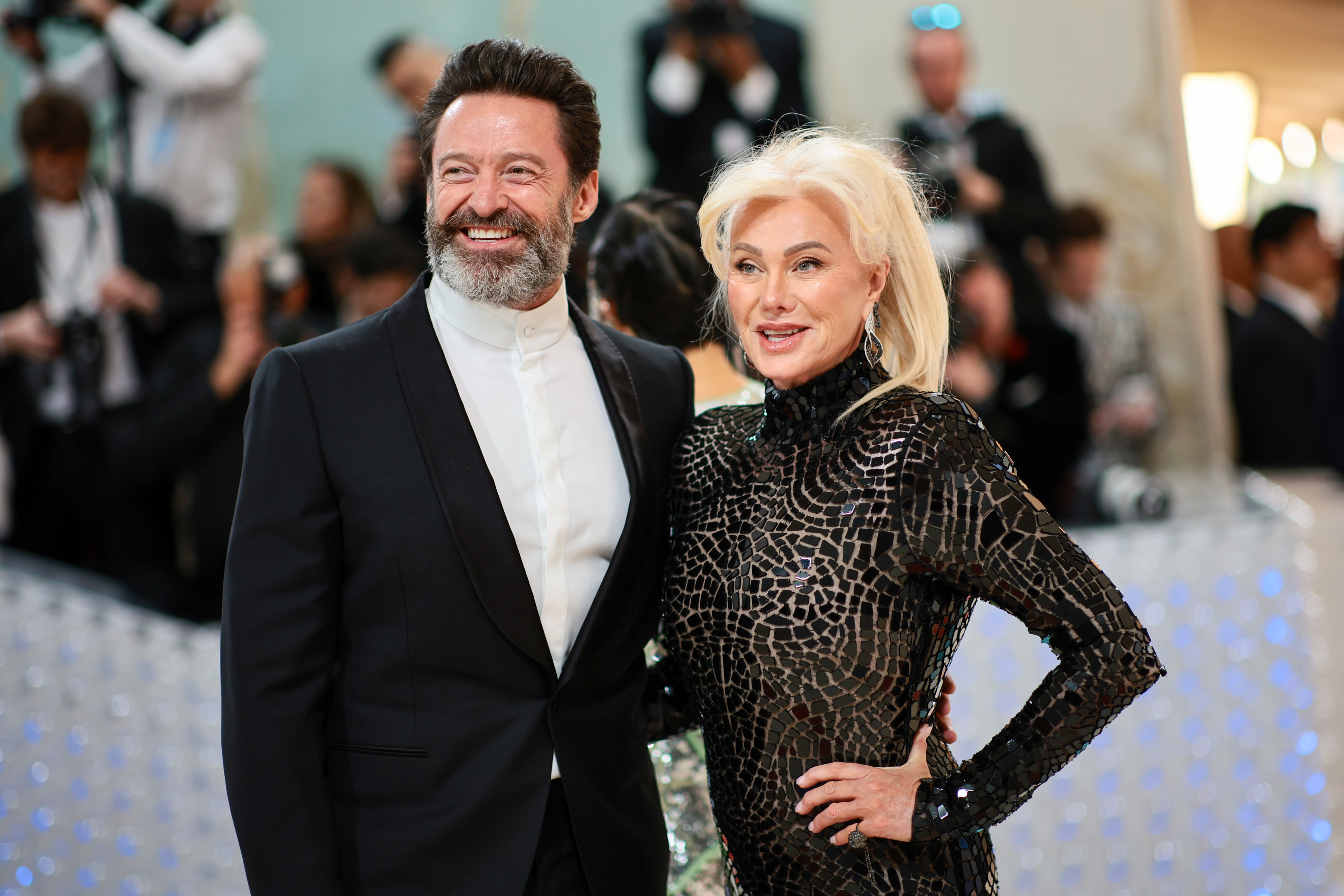 Hugh Jackman and Deborra-Lee Furness at The Met Gala in New York City on May 1, 2023 | Source: Getty Images