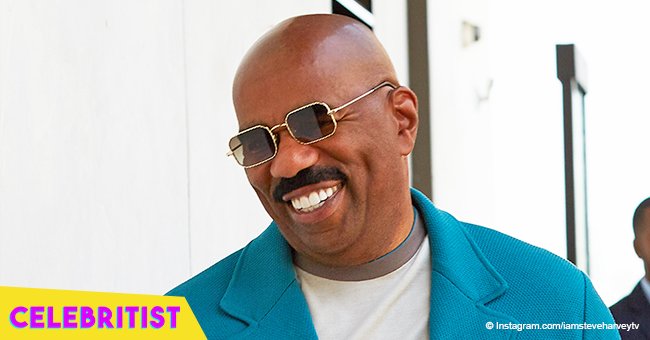 Steve Harvey gets ready for Halloween, shows off carved pumpkin that looks like him