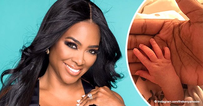 Kenya Moore shares first pic of baby daughter after revealing it'll take her 'weeks' to walk again