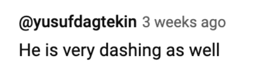 A fan's comment on Robert Pine's interview at the Kentucky Derby in a YouTube clip uploaded on June 10, 2023 | Source: YouTube/MoxieTalk with Kirt Jacobs