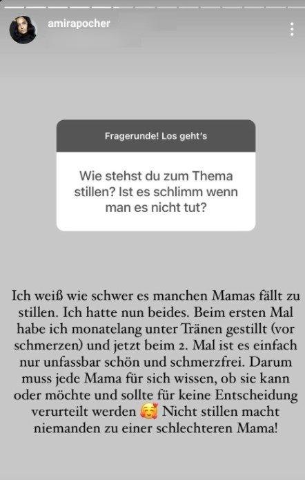 Amiras Instagram "Q&A". I Quelle: instagram.com/amirapocher